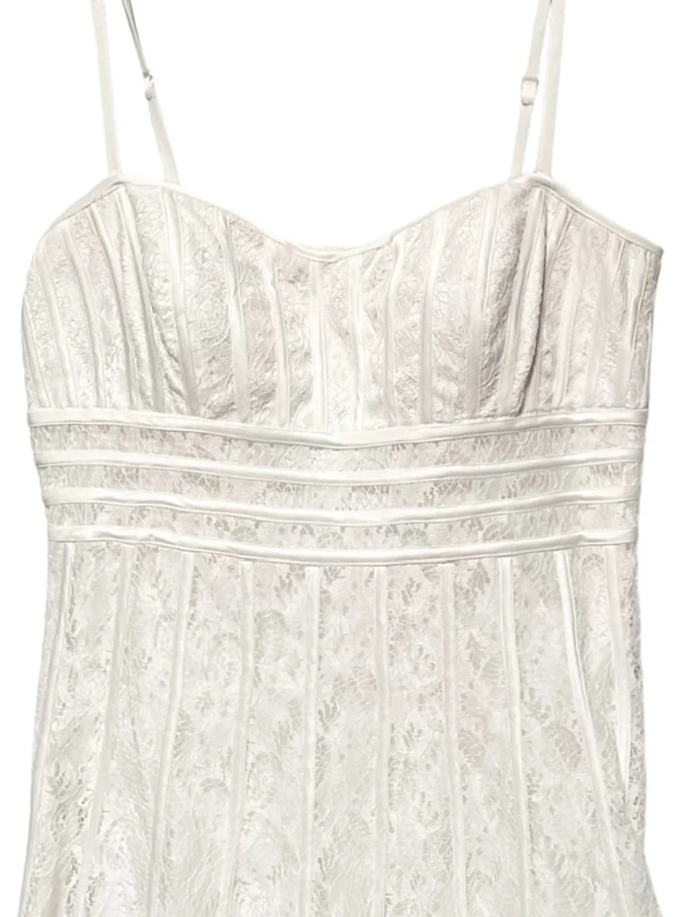 JS Collections Ivory Floral Lace Cocktail Dress